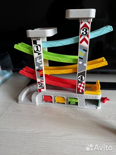 Автотрек с машинками деревянный TopBright