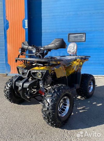 Детский квадроцикл Yamaha Aerox 125 желтый камо