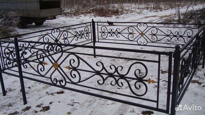 Ограды кованные сварные на могилу