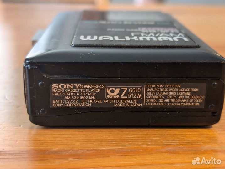 Кассетный плеер Sony Walkman Wm-bf43