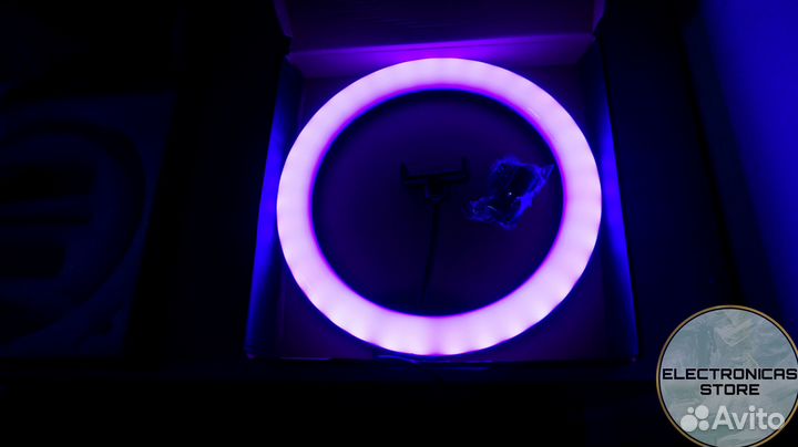 Кольцевая Лампа 36 см Снежная v.5