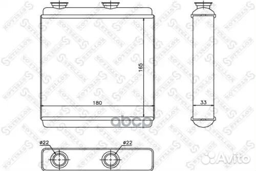 Радиатор печки Opel Meriva All 03 1035174SX