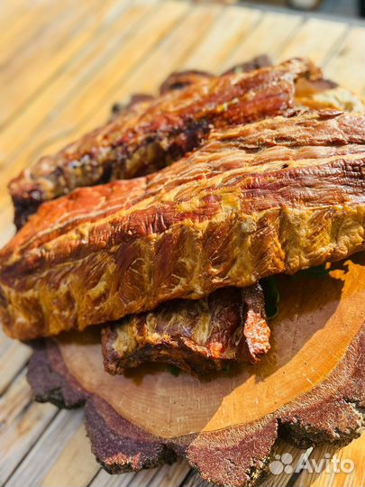 Ребра свинные горячего копчения