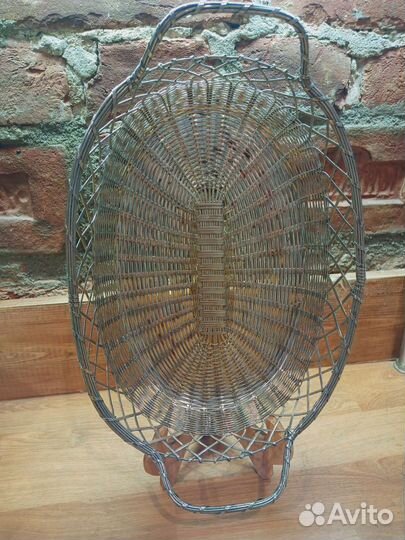 Поднос металлический мельхиоровый блюдо