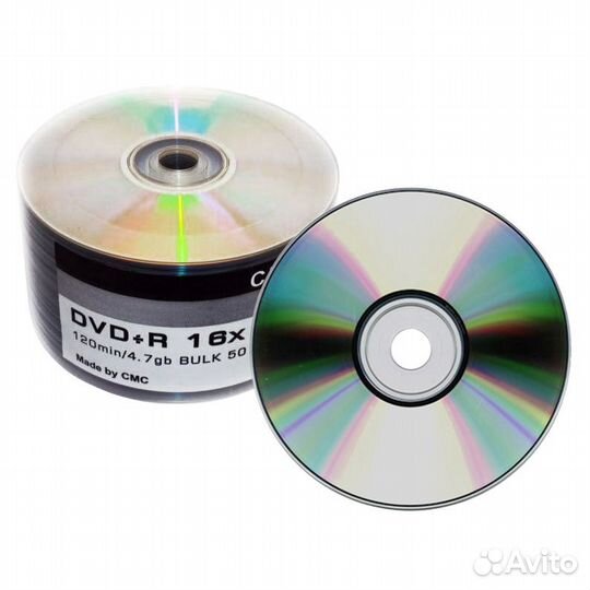 Диск CMC CD-R 80 52X NO brand bulk зеркало