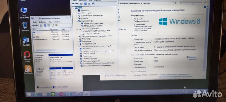 Ноутбук HP asus