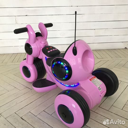 Электромотоцикл HL 300 розовый цвет