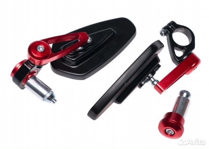 Зеркала в торец руля (цена за комплект пару)