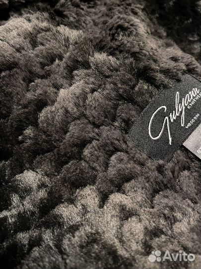 Вязаный теплый капюшон с мехом