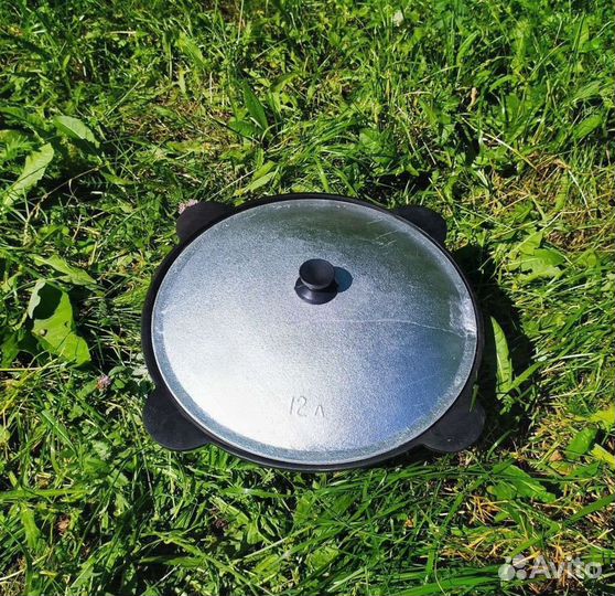 Казан чугунный 12л с печкой