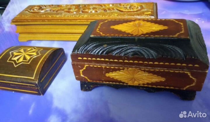 Деревянные шкатулки ручной работы