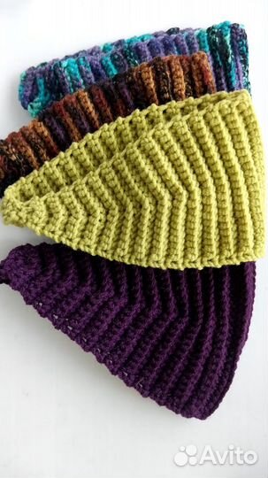 Повязка на голову вязаная
