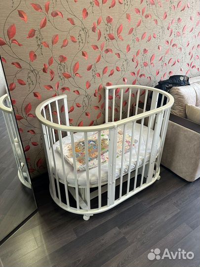 Кроватка-трансформер Forest kids круглая