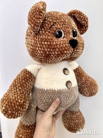 Вязаные игрушки Мишка