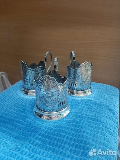 Подстаканник мельхиоровый СССР, Гоголь, Космос