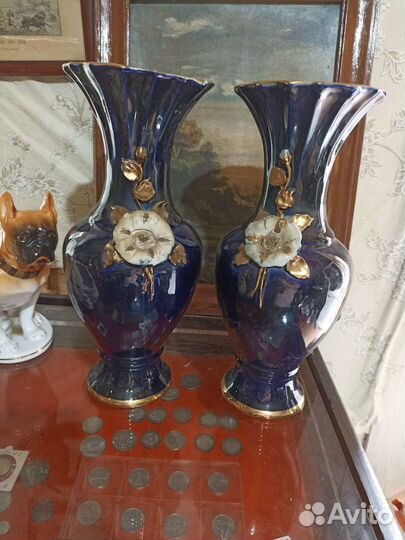 Вазы фарфор парные