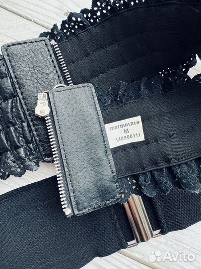 Ремень женский широкий черный