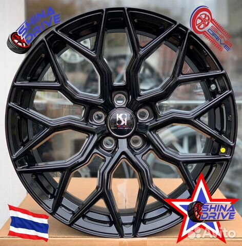 Диски Vossen HF2 Thailand R17 5x105 Black Gloss купить в Москве | Авито