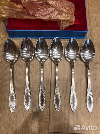 Столовые ложки и вилки мельхиор