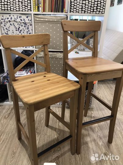 Стул барный IKEA ingolf 3шт 73см