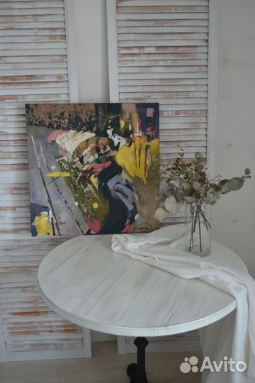 Картина абстракция живопись масло