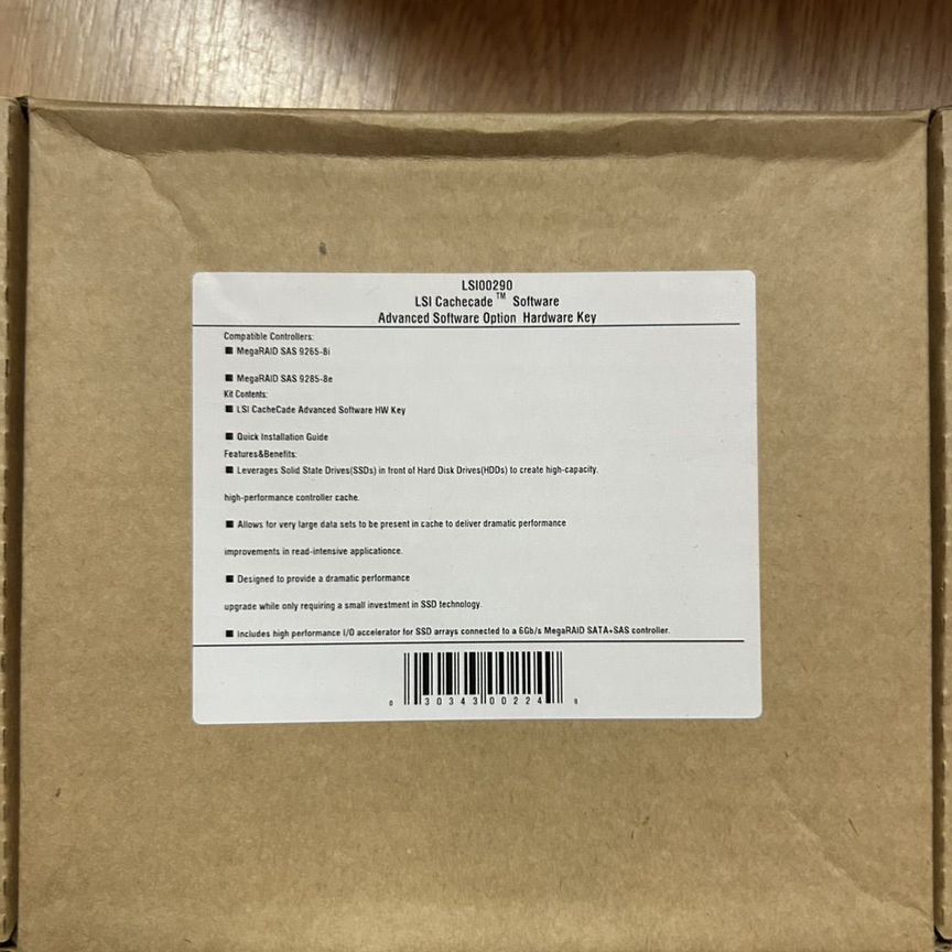[L1-25188-00] Ключ Активации Lsi Cachecade Pro 2.0 Lsi00290