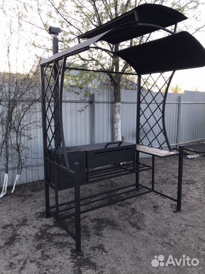 Мангал с крышей