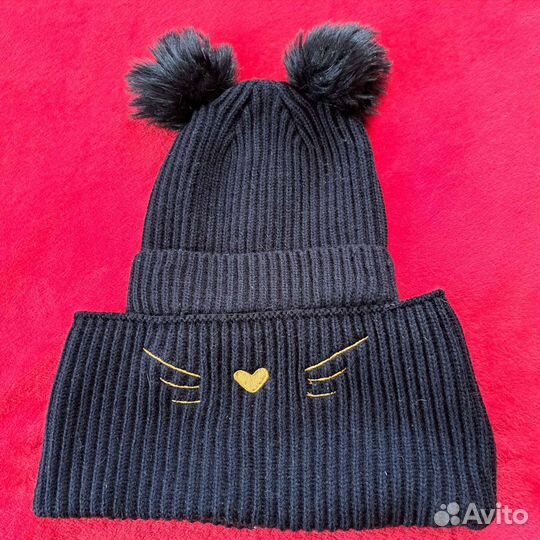 Комплект шапка и снуд для девочки