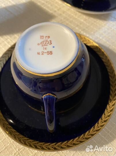 Набор чашек с блюдцами 4 пары