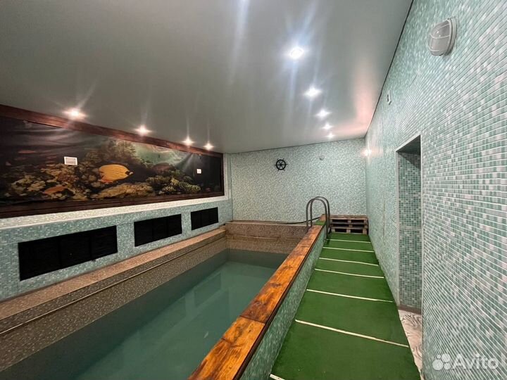 Баня сауна с бассейном