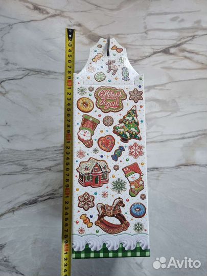 Подарочная упаковка новогодняя бумага коробки