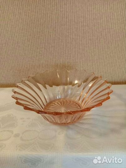 Ваза, салатники, СССР, цветное стекло