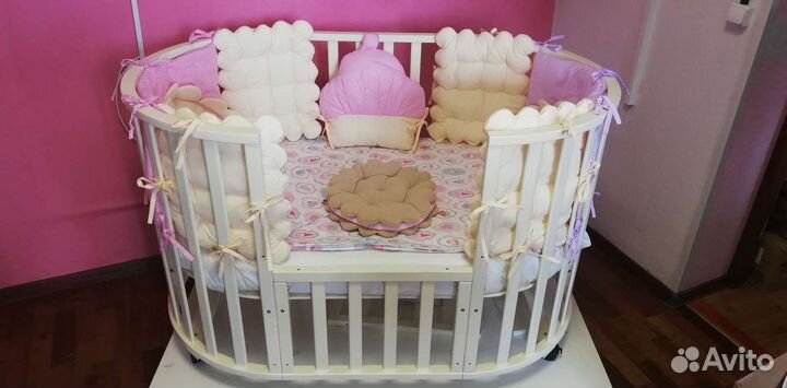 Кроватка круглая для новорожденного