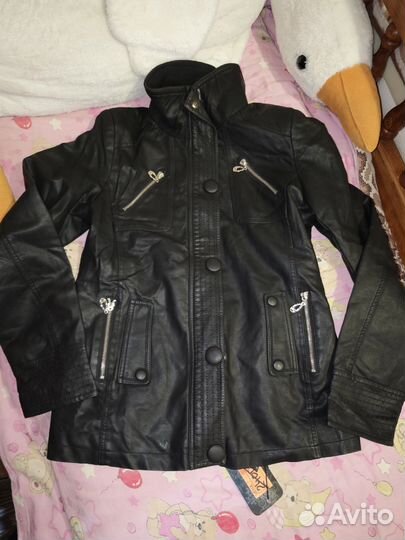Куртка из экокожи женская 46