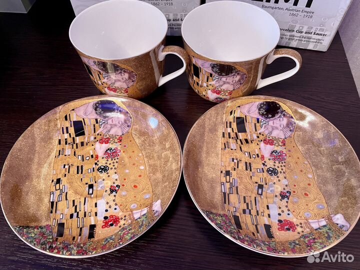 Чайный набор на 2 персоны Gustav Klimt 