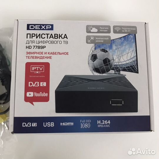 Цивровая приставка dexp HD 7789P