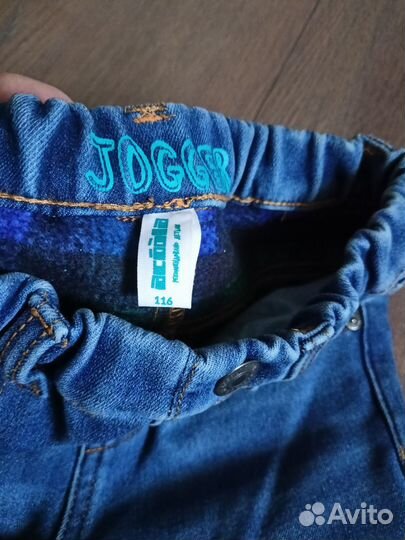 Джинсы утепленные на мальчика 116