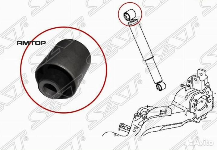 SAT ST-E6210-JD04A-B2 Сайлентблок заднего амортиза