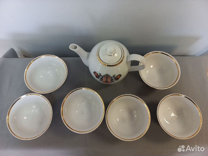 Чайный сервиз с пиалами Фарфор Рига