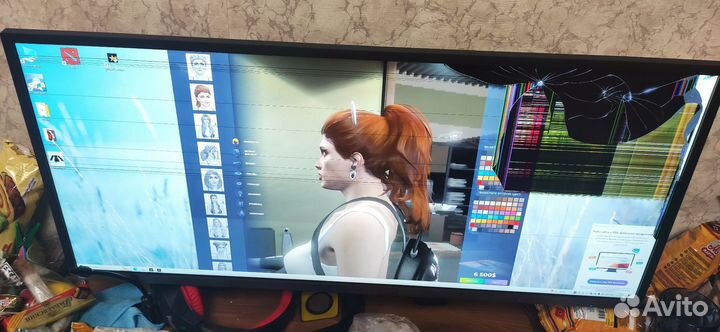 Монитор samsung s34j550wqr на запчасти