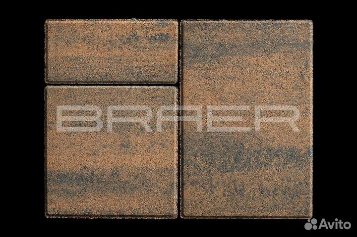 Тротуарная плитка Braer,ColorMix,Старый Город 60мм