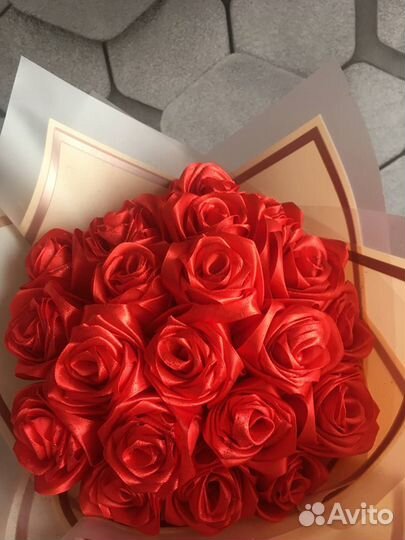 Букет из атласных лент