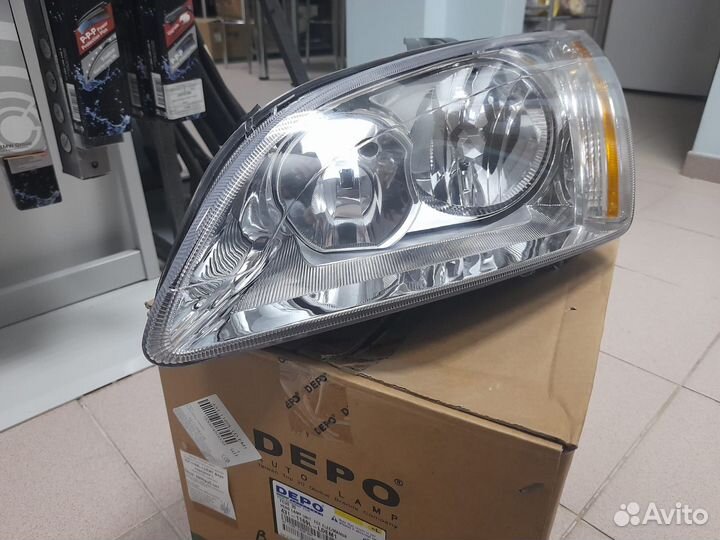 Фара левая (хром) Ford Focus ll 0408