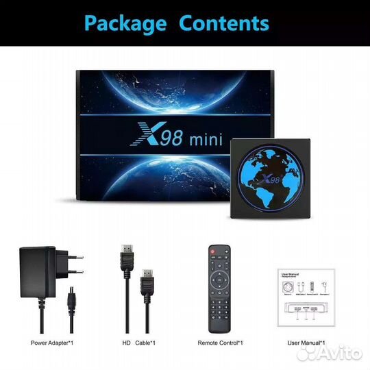 Android Smart TV приставка Vontar X98 Mini