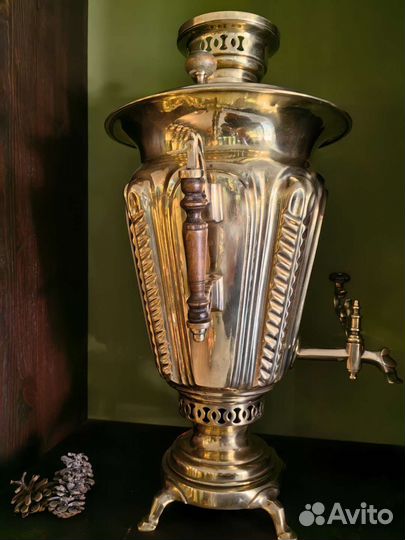 Самовар на дровах старинный, царский, жаровый