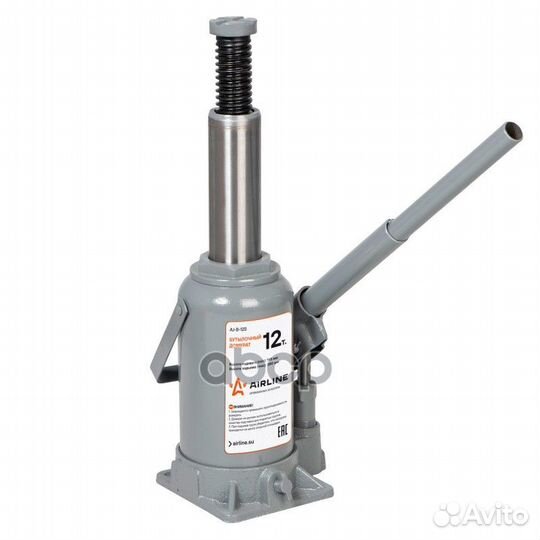 Домкрат бутылочный 12т (MIN - 195 мм MAX - 380