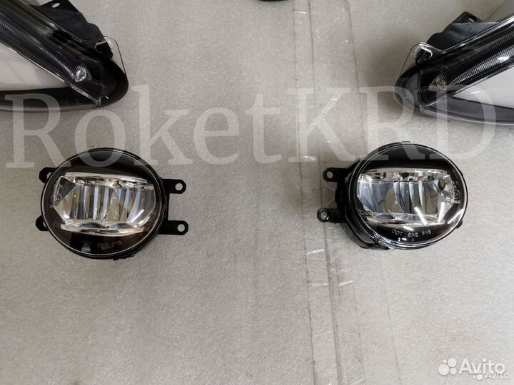 Передний рестайлинг Toyota Camry 40 + туманки LED