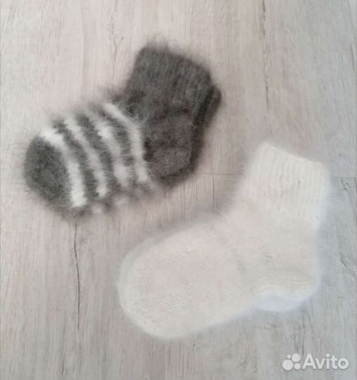 Детские вязанные носочки