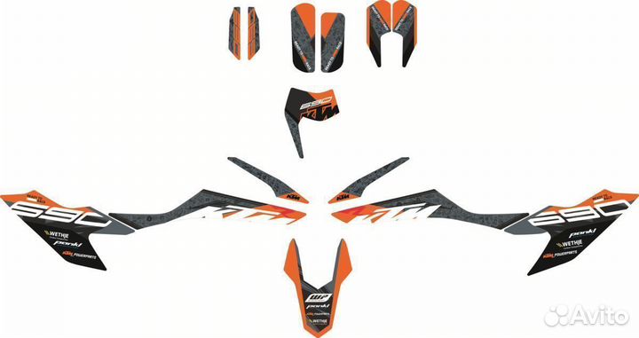 Комплект графики KTM 690 Enduro R /21