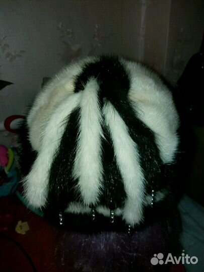 Шапка норковая р.58